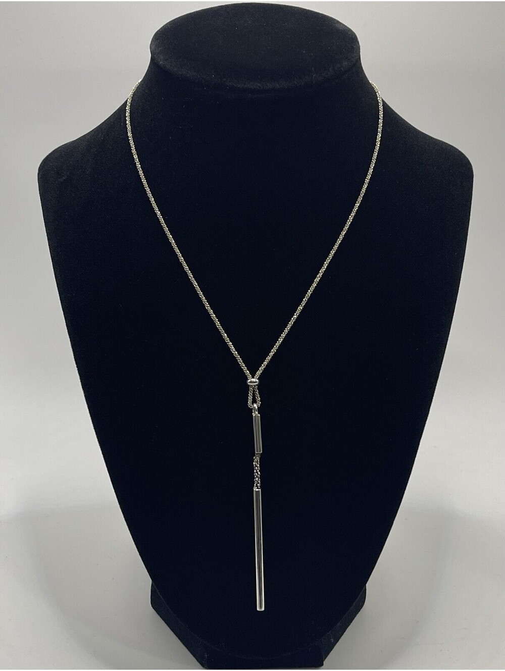 Stylish Dainty Silpada Waters Edge Sterling Silver Lariat Necklace N3231